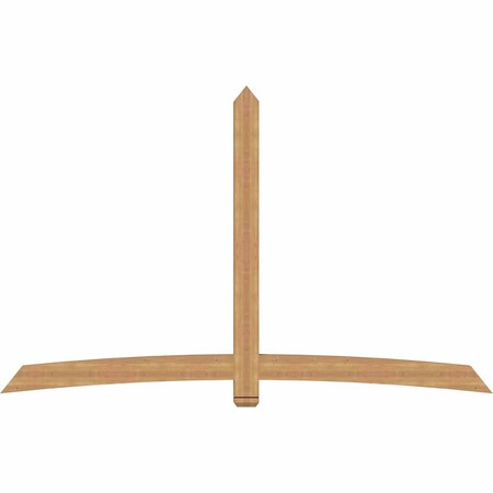 Ekena Millwork Bellingham Timber Gable Bracket, Western Red Cedar, 108"W x 68"H x 3 1/2"D x 5 1/2"F, 15/12 Pitch GBW108X68X0406BEL00SWR
